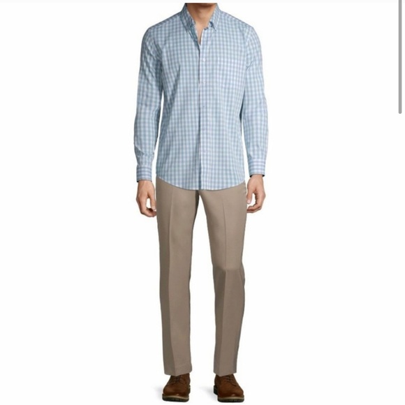 George Blue Checkered Large Button Down - Picture 2 of 5